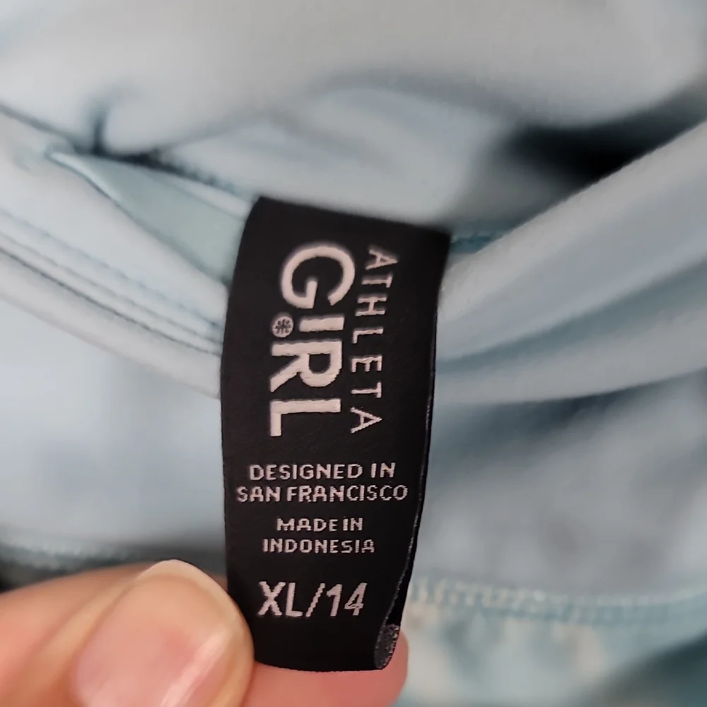 Athleta Girl Sky Blue Tie Dye Skort Skirt - Picture 2 of 5